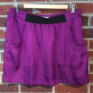 Ann Taylor Loft Skirt with Pockets Purple Size 12